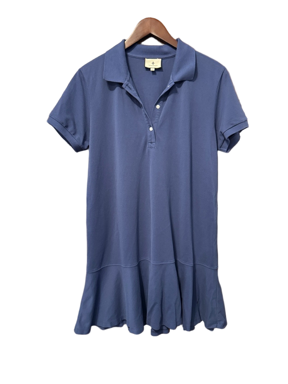 Tuckernuck May Navy Blue Polo Midi Dress Size L - Picture 2 of 3